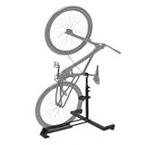 Vertical Bike Rack Garage&comma;Indoor Bike Storage&comma;Vertical Bike Stand Space-Saving Rack with Adjustable&comma;Bicycle Stand