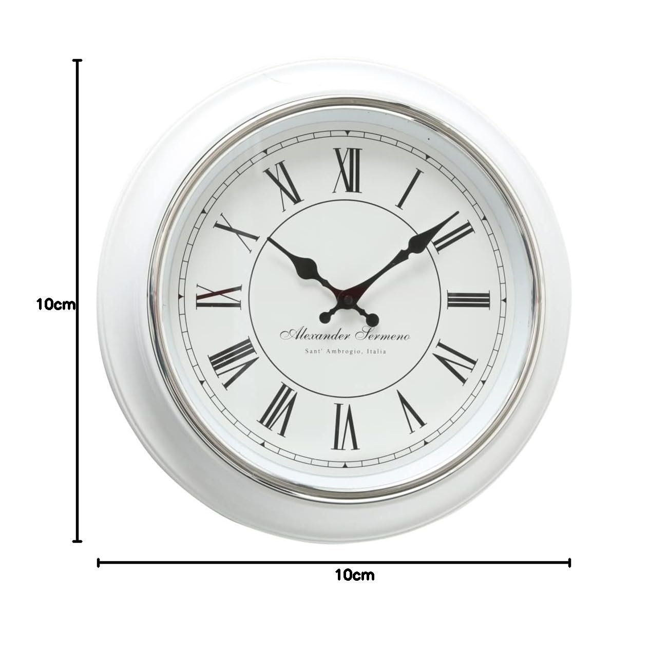 Image secondaire de Boltze Yella 3453100 Horloge analogique avec Chiffres Romains Diamètre 40 cm, Blanc.
