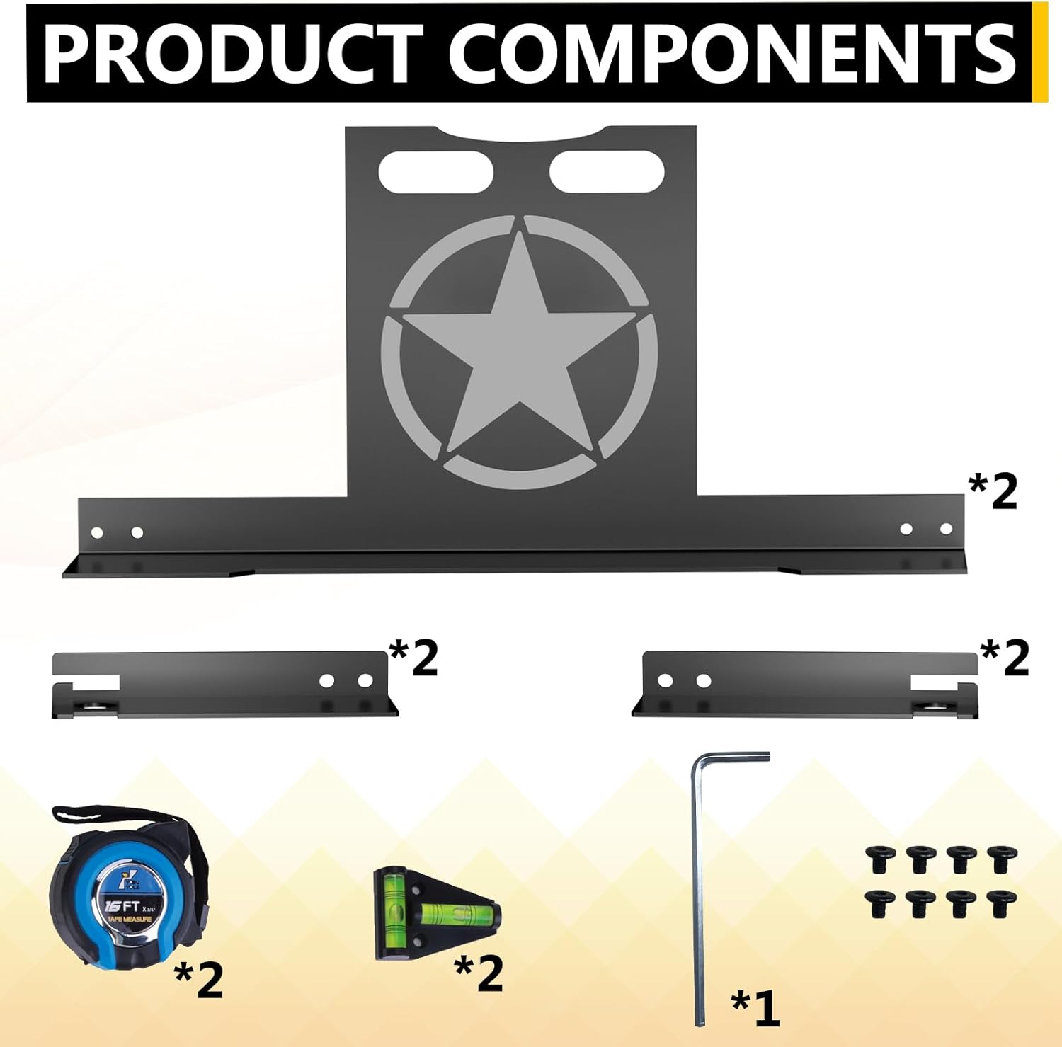 Heavy-Duty Toe Alignment Plate Tool – No Caliper Removal Needed, Includes 2 Imperial Tape Measures – Universal Automotive Alignment Tools Fit for Cars, Trucks, and SUVs
