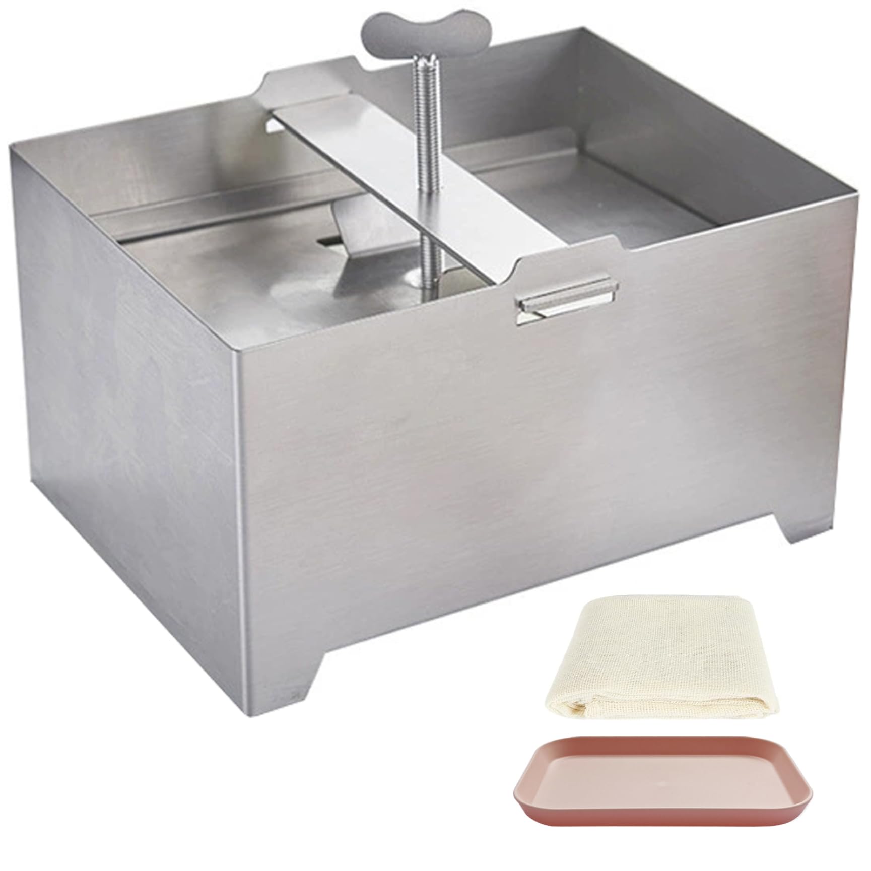 Presse à tofu en acier inoxydable poli pour une cuisine saine