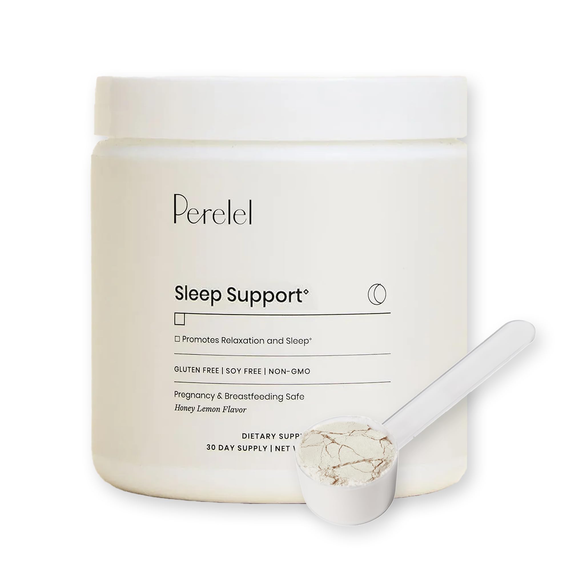 Sleep Support Magnesium Powder Blend with Lemon Balm, Relaxing Herbal Formula, Soy & Gluten Free, Non GMO, Honey Lemon Flavor, 2.43 Oz