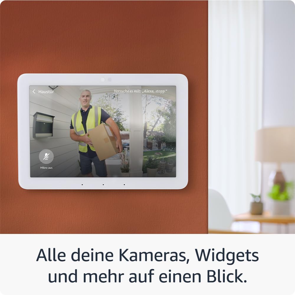 Echo Hub (Neueste Generation) | Smart-Home-Bedienpanel (8 Zoll) mit Alexa | Kompatibel mit Tausenden Geräten