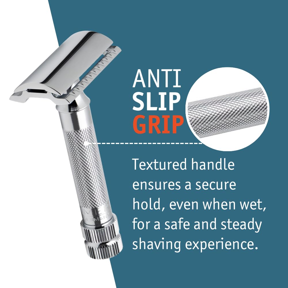 MERKUR MERKUR Short Handle Safety Razor with 10 blades