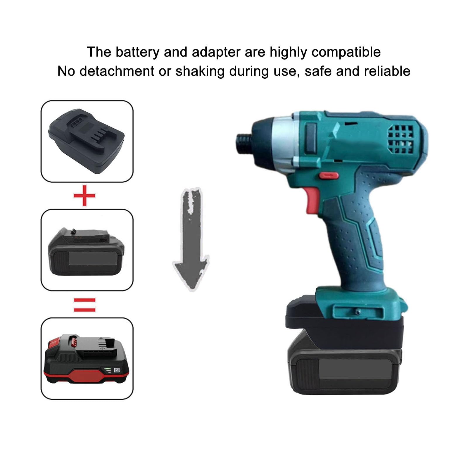 Adaptateur de Batterie D'outil sans Fil, Convertisseur D'adaptateur de Batterie pour Batteries Lithium-ION Série 18 V 20 V pour Outils électriques Parkside X20V