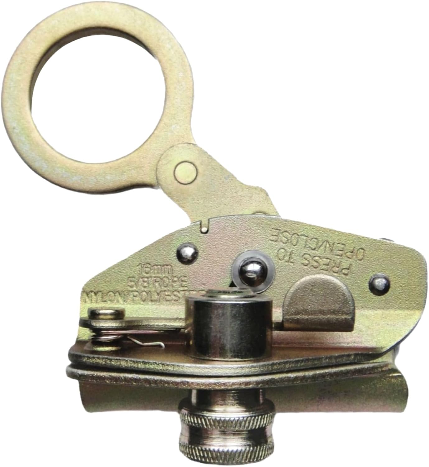 Galvanized Carbon Steel Rope Grab, Fall Protection Ascender for Climbing, Fits 14-16 Mm Rope, Rock Climbing and Rescue Safety Gear