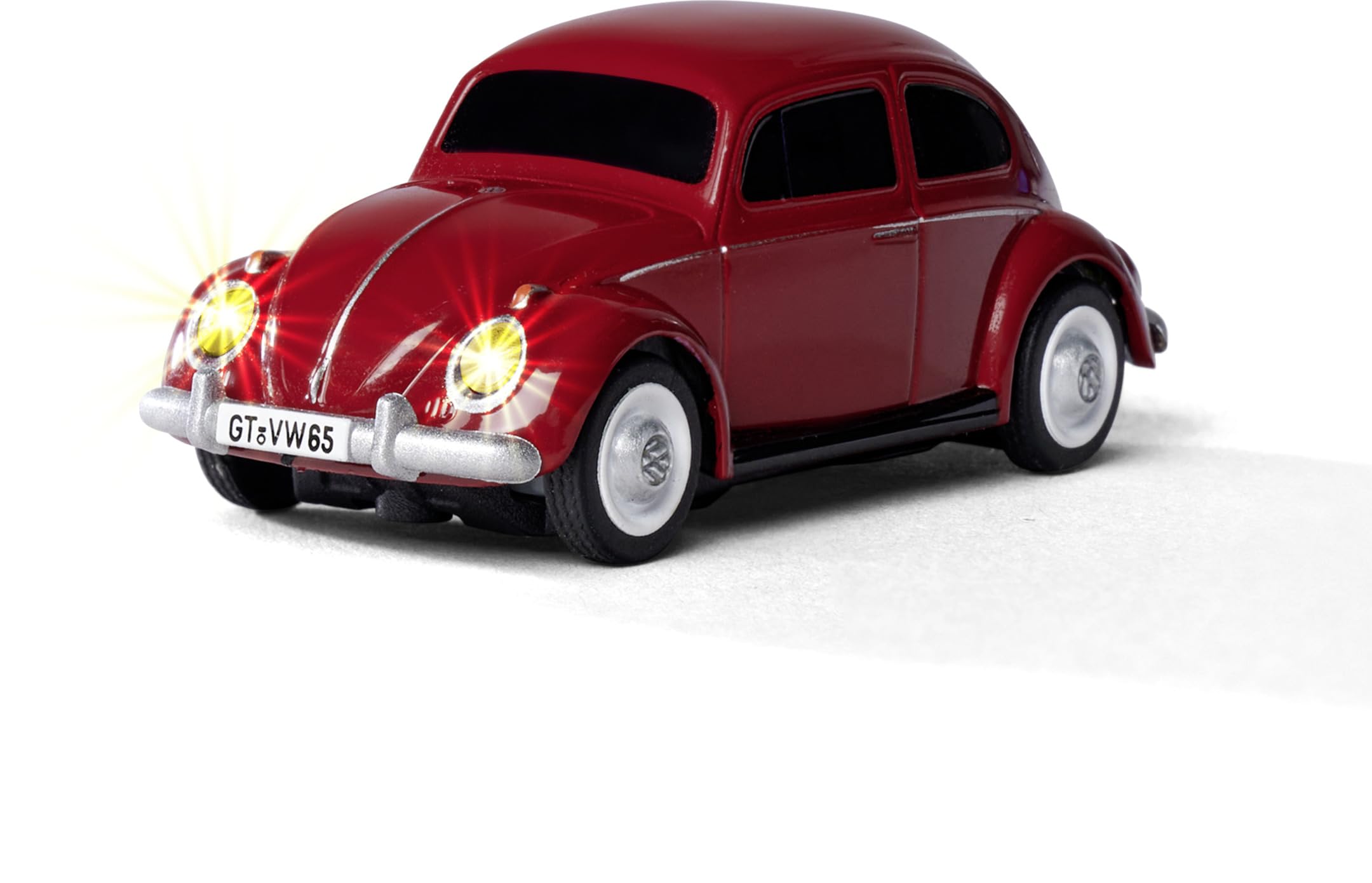 Carson 500504147 1:87 Volkswagen Beetle red 2.4G 100% RTR - Gotowy do jazdy model, model RC, samochód H0, model RC, pojazd do dioramy