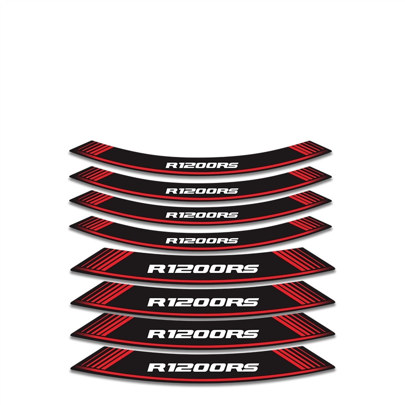 EPMANN Roller Motorrad Vorder- Und Hinterrad Felgenrand Aufkleber Emblem Motorrad Refit Dekoration Für R1200RS RS R1200 RS Kantenaufkleber (Color : Rosso)