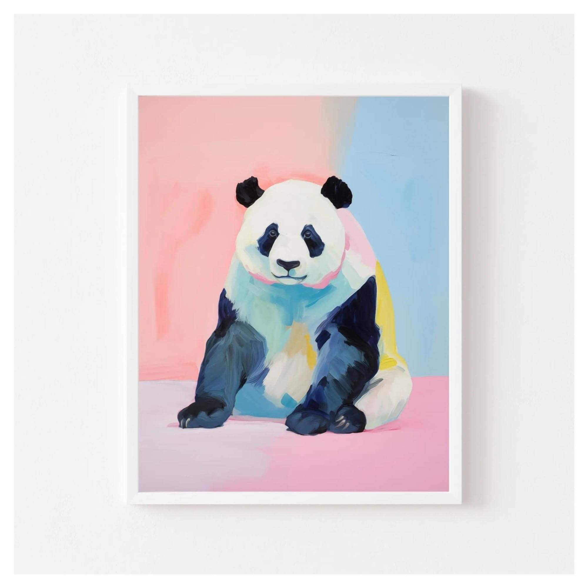Toile animaux colorés pour décoration de chambre d'enfant moderne