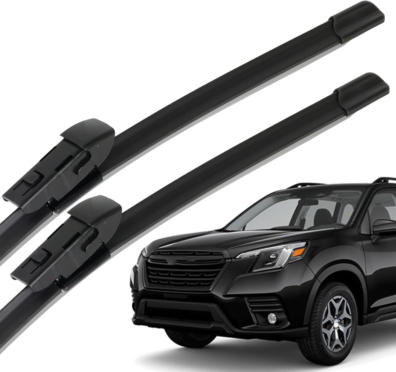 RESKIU Car Front Windshield Wiper Blade Set Replacement for Subaru Forester SK 2019-2023, All Season Windscreen Wipers Quiet Easy Installation