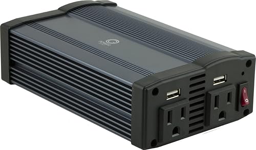 Power Gear Inversor portátil, 2-USB, 2 salidas, 2.1A, 340W, negro, 34473