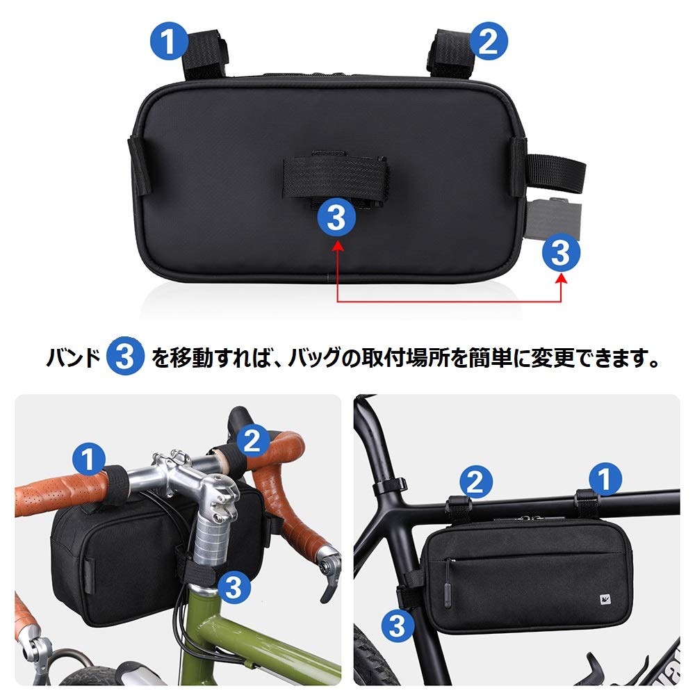 DUUTI 自転車用ハンドルバッグ ブラック DUUTI 自転車用ハンドルバッグ ブラック バッグ,フロントバッグ