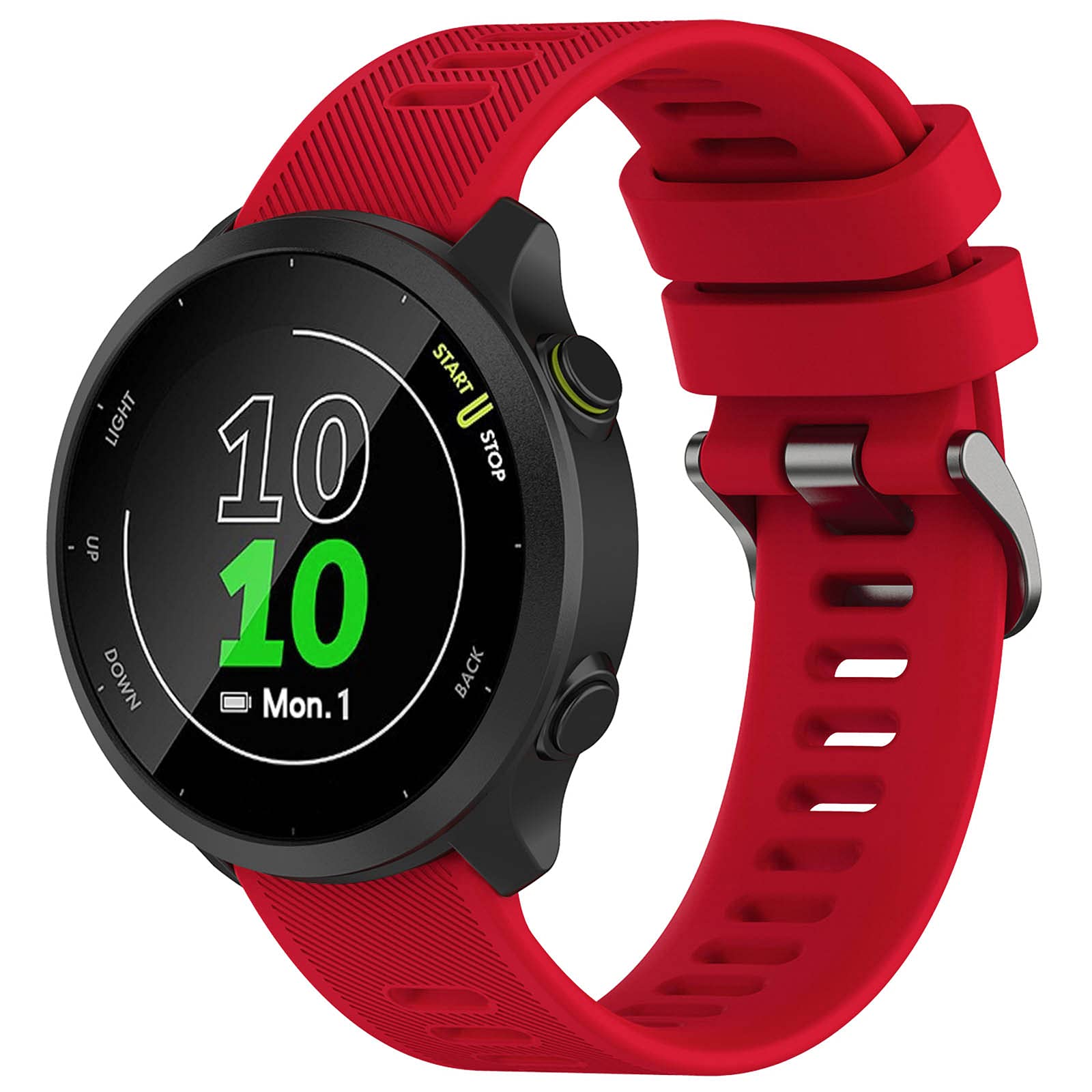 TopPerfekt Band Compatible with Garmin Forerunner 55 20mm Soft Silicone Replacement Watch Band Strap Wristband for Forerunner 570 42mm/165/158/645/245/Vivoactive 5/6/Venu 2 Plus/Galaxy Watch 4 42MM