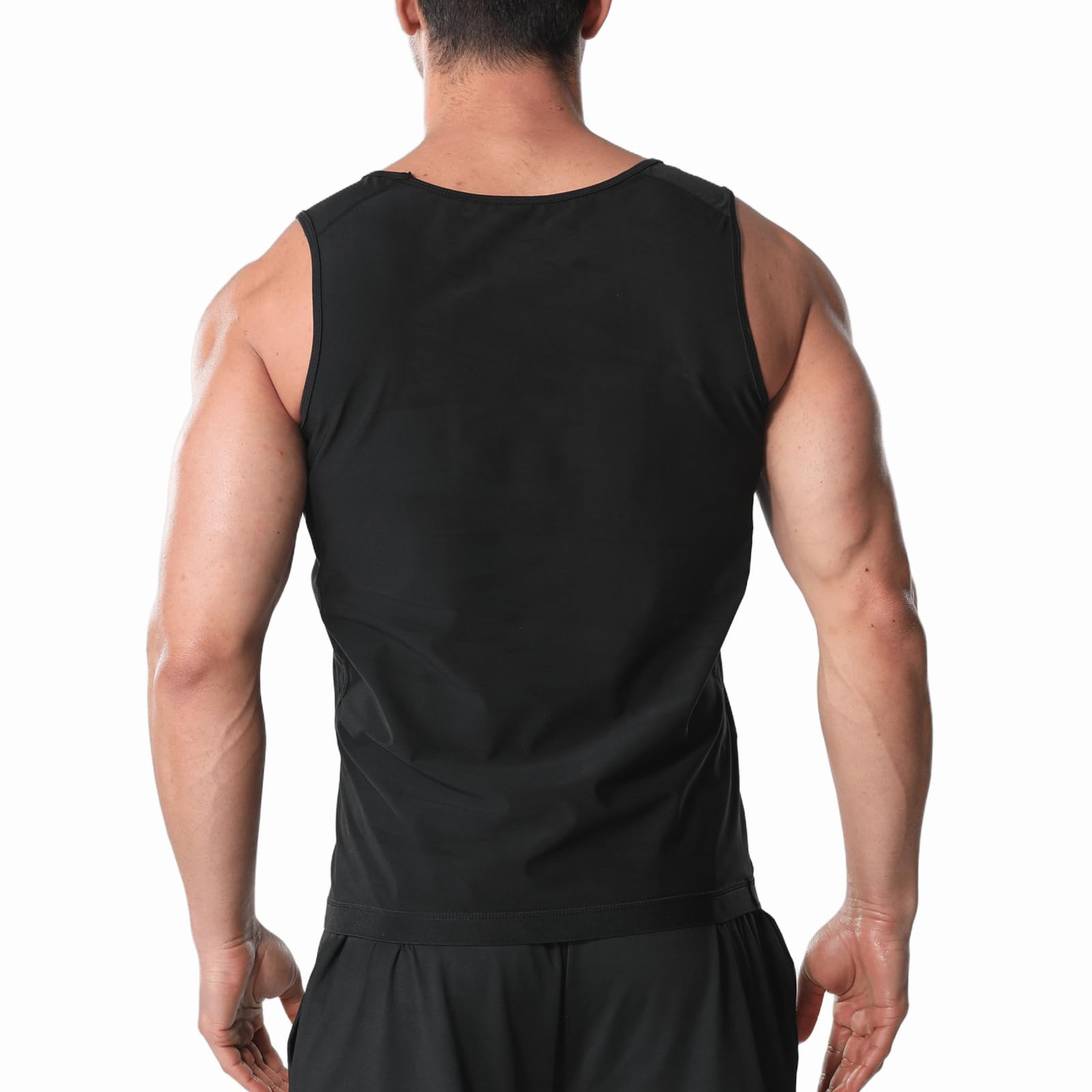 Canotta Sauna Uomo Dimagrante Tuta Caldo Intrappolamento Calore Perdita Peso Corsa Shapewear Gilet Fitness Allenamento