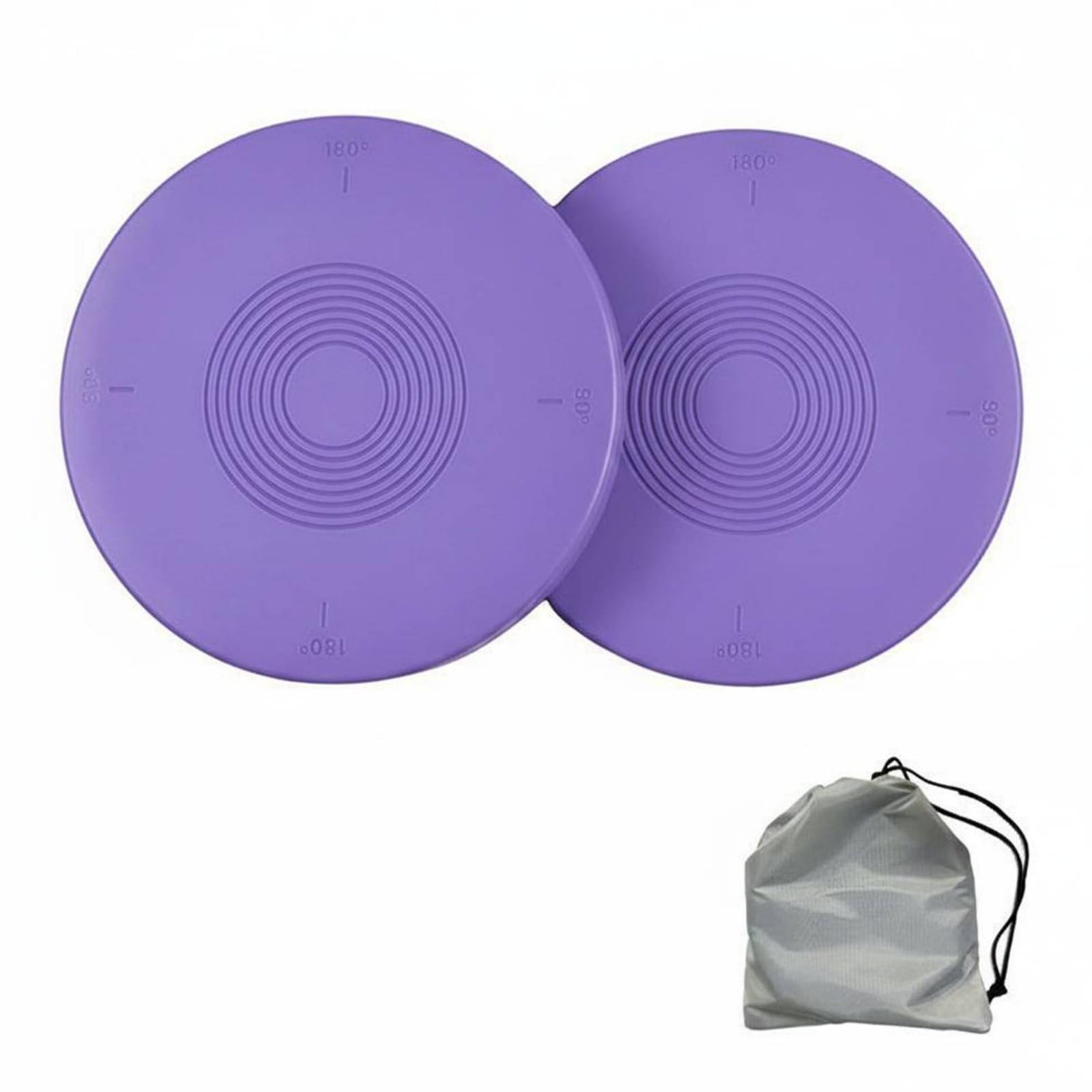 predolo Ballet Turnout Disc Portable Dance Rotating Board Anti-Slip Surface Round Pirouette for Dancers, Figure Skaters, Home Practice, Purple