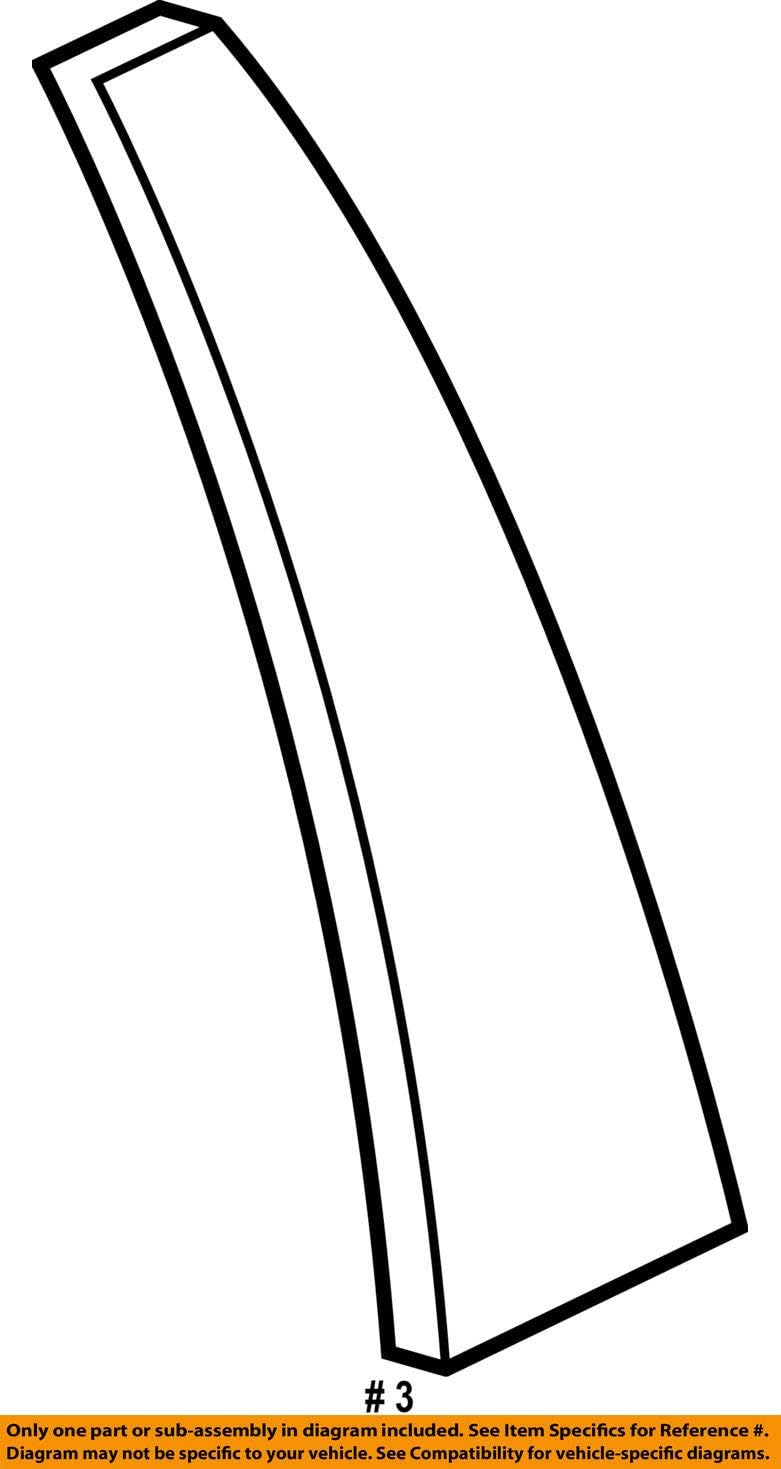 Genuine Nissan Parts - Cover Front Door Sash, Lh (802D3-ZM01A)