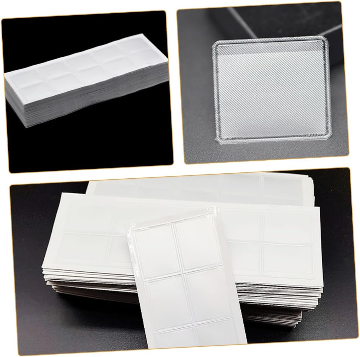 Veemoon 10sheets Invisible Storage Bag for Necklace Self-adhesive Jewelry Pouches Necklace Making Supplies Lightweight and Portable