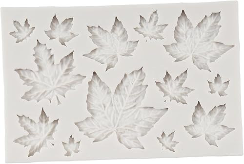 Miniatura 5 de FCKEMLDS Molde de silicona para hojas de arce, moldes de hojas de rosa, moldes de helecho, moldes de caramelo para decoración de pasteles,