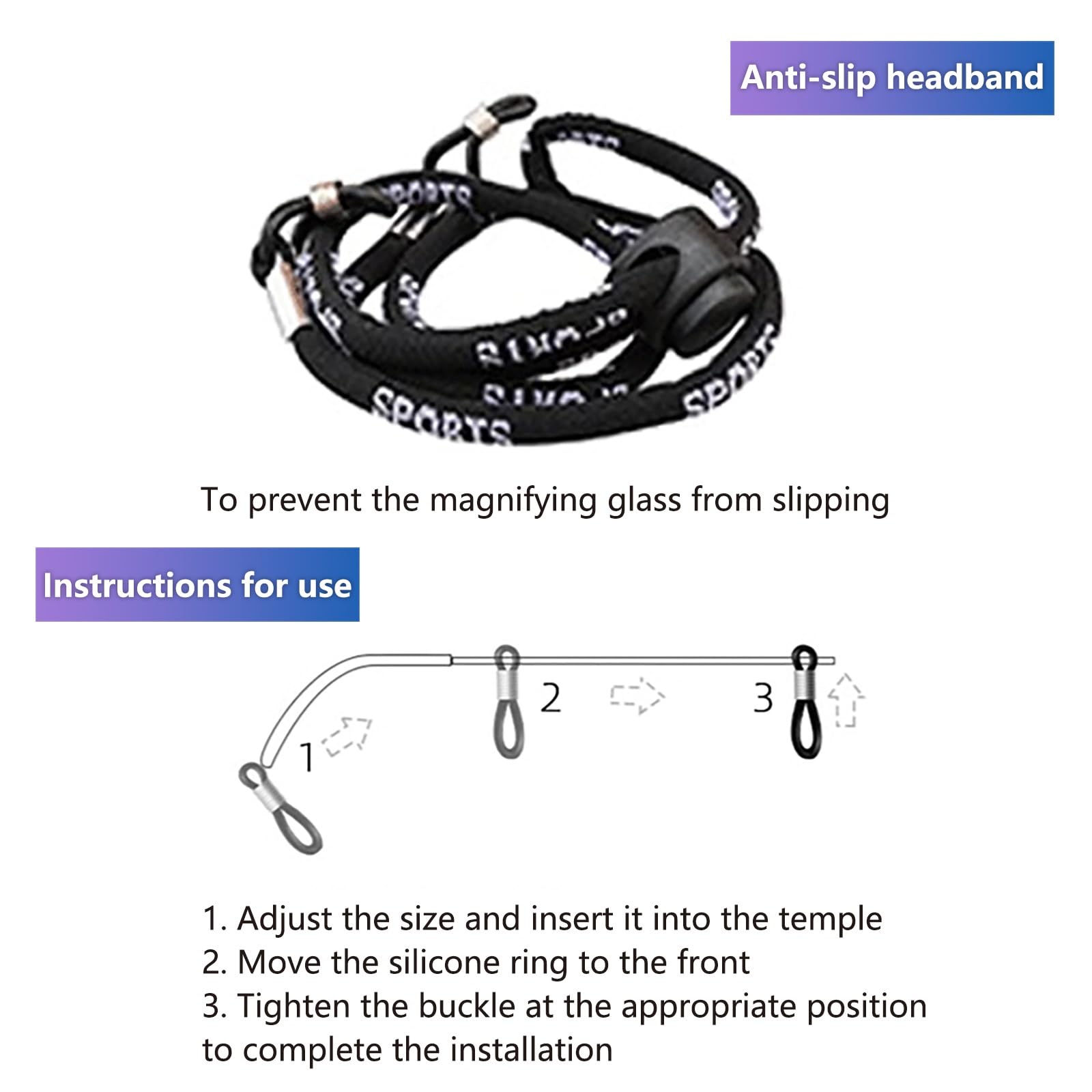 FORRTY Occhiali Ingrandimento per Dentista, Lente d'ingrandimento Professionale, 2.5x/3.5x Distanza di Lavoro 420mm, Design con Occhiali a Clip, Adatto per Campi Chirurgici e Medici(Without light,3.5x