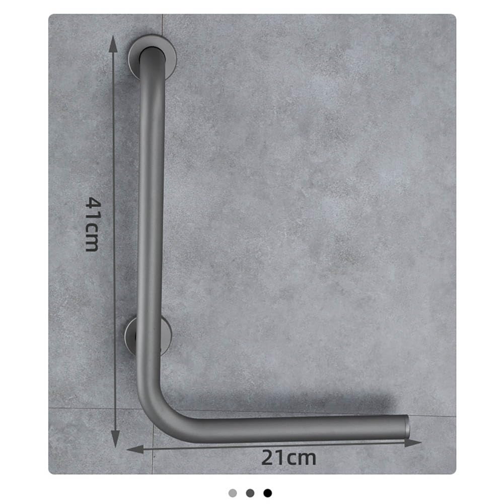 asidero de ducha, Pasamanos de Seguridad for Baño Barra de Agarre for Ducha en Forma de L Manija for Bañera Diámetro 32 mm Pasamanos for Inodoro de Acero Inoxidable Capacidad de Carga 550 Libras for A