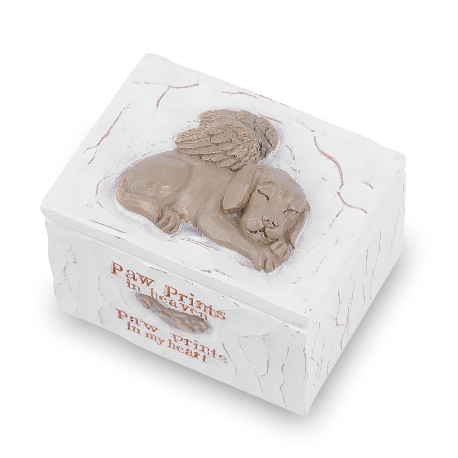 Friendship Keepsake Box Sculpted Pet Memorial Urns Box Pet Memorial Gift Pet Cremation Memorial Urn Decorative Dog Keepsake Urn Memorial Ashes Holder for Pet Ashes