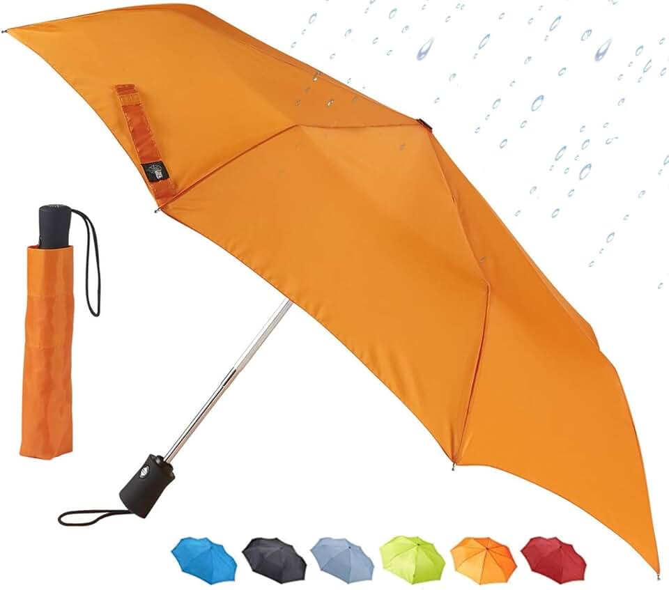 orange umbrella