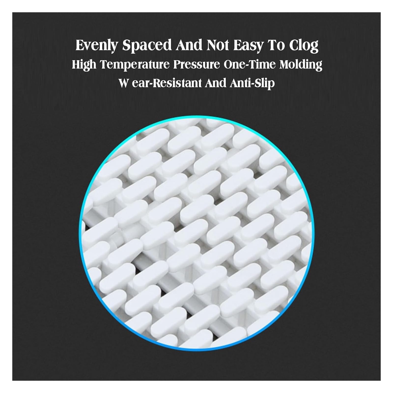 Griglie per Piscina, griglia di drenaggio per Piscina, Copertura in plastica ABS Resistente per vialetti e patii, griglia di Scarico componibile per Bordi Piscina - Set di 4 (25x100 cm)