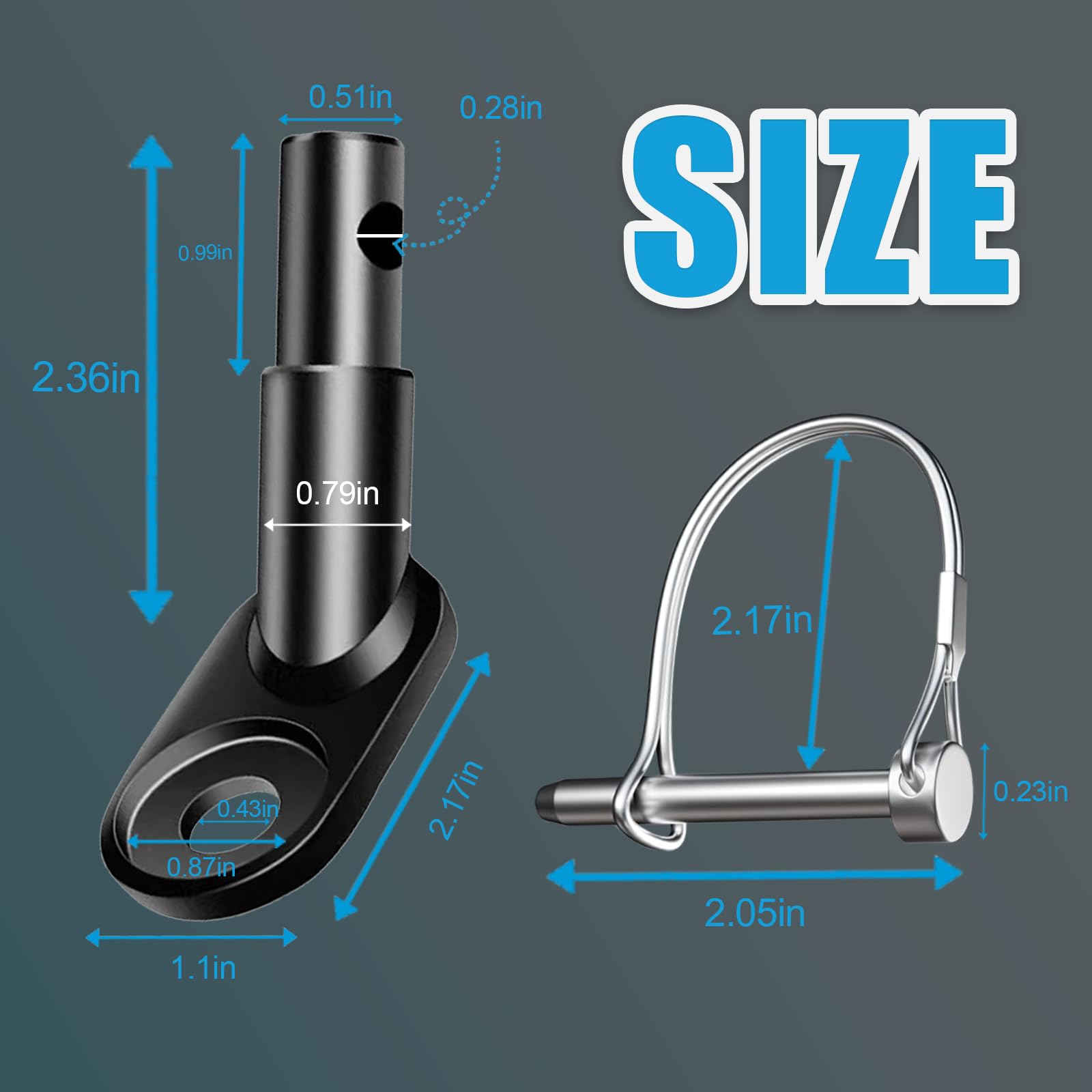 Conector de enganche de remolque de bicicleta, accesorios de adaptador de ciclismo para remolques infantiles, remolques de bicicleta de carga y mascotas 2