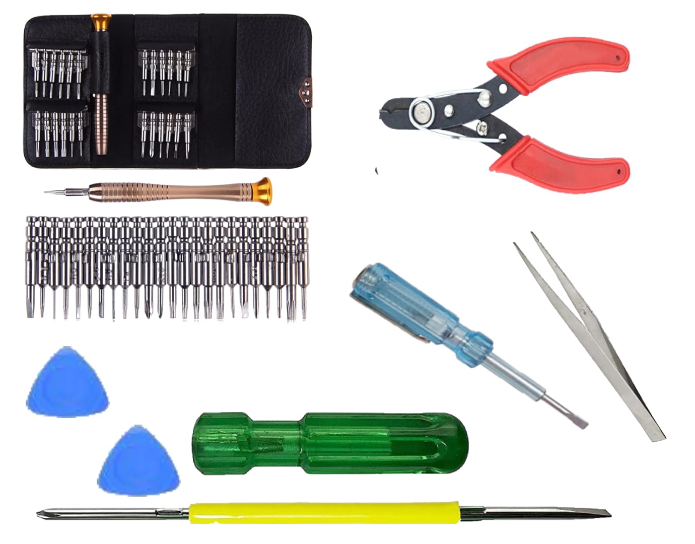 See full amazon price history chart for Aldeco Ultimate 25-in-1 Screwdriver Set with Tester, Tweezer, Wire Cutter, Mobile Opener Clips and Screw Driver. Magnetic Bits – Repair Tool Kit for Electronics, Gadgets, and Small Appliances. Aldeco Ultimate 25-in-1 Screwdriver Set with Tester, Tweezer, Wire Cutter, Mobile Opener Clips and Screw Driver. Magnetic Bits – Repair Tool Kit for Electronics, Gadgets, and Small Appliances. (B0CY2NWJ8C) Amazon Price History, Amazon Price Tracker