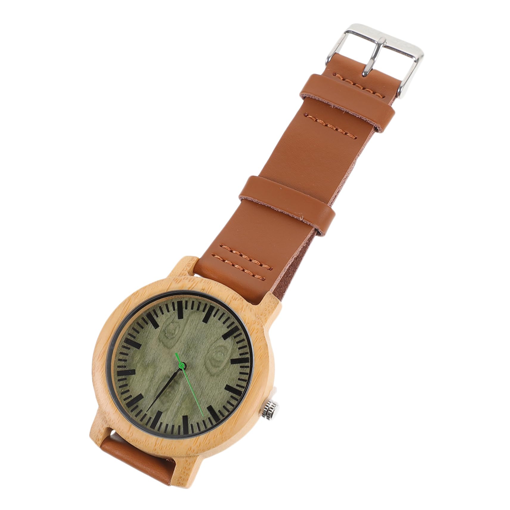 BESTYASH 1 Legno Naturale per con Cinturino Vintage e Chic Leggero e Resistente per Ogni Occasione