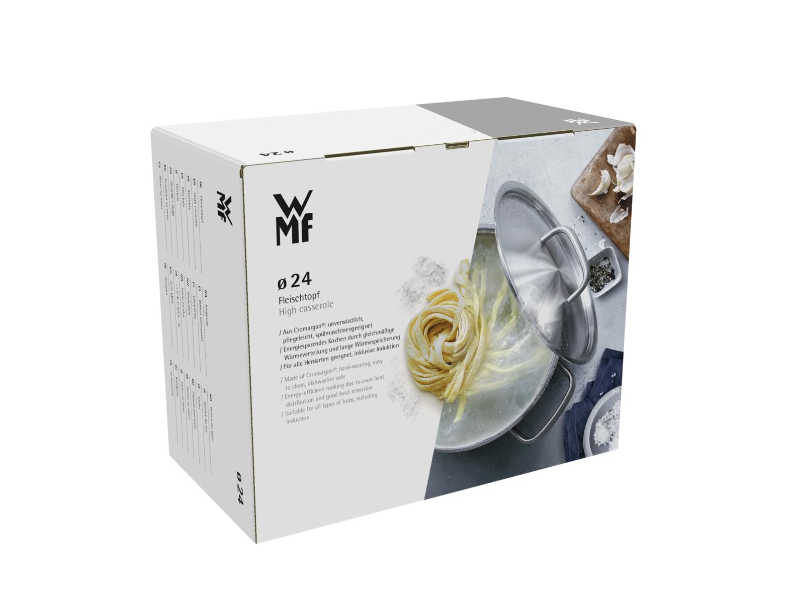 WMF Diadem Plus Faitout haut avec couvercle Acier inoxydable 18/10 24 cm