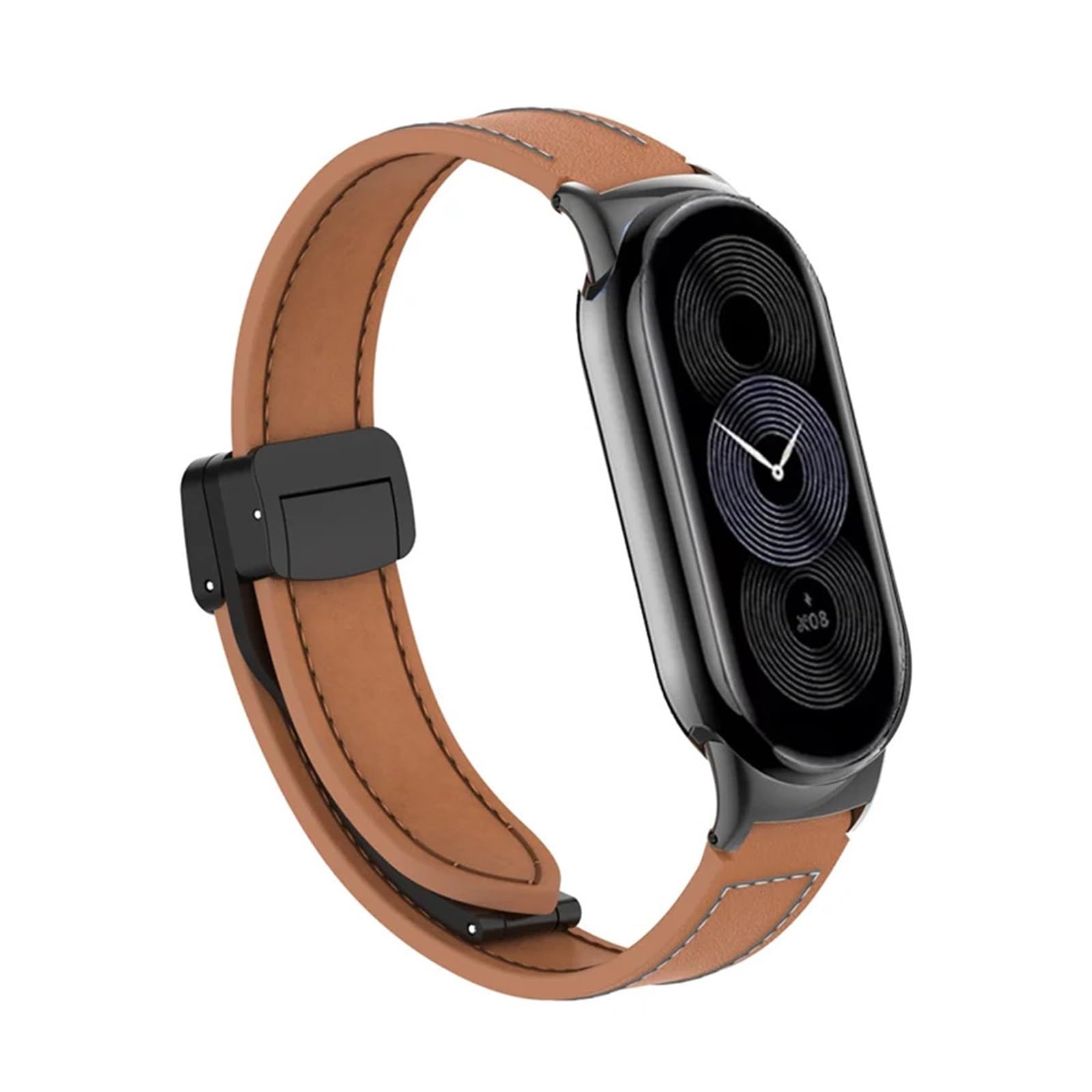 JDIME Cinturino in pelle per Xiaomi Mi Band 9 Cintura di Ricambio Fibbia Magnetica Braccialetto da Polso per Xiaomi Miband 8 mi Band Correa Strap