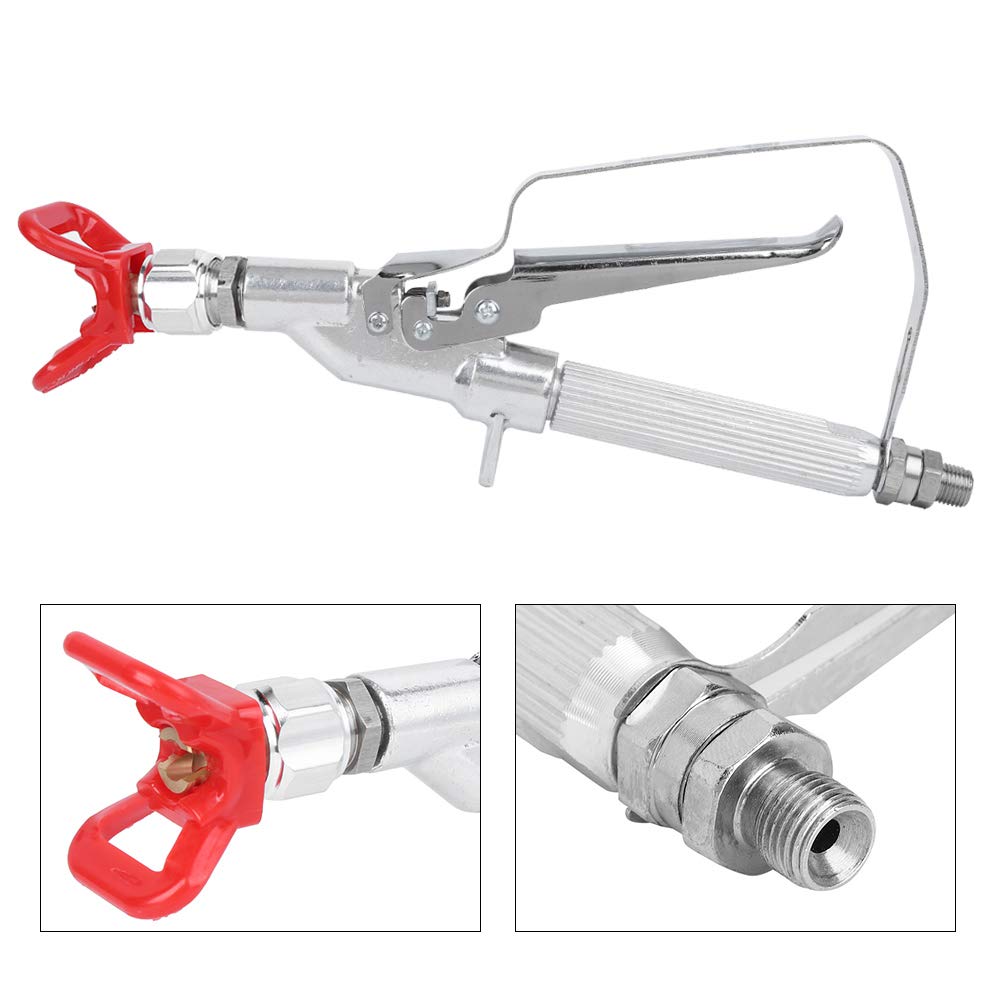 Aerografo ergonomico per spruzzatore di vernice G1/4 pollici in acciaio inossidabile ad alta pressione per strumenti hardware