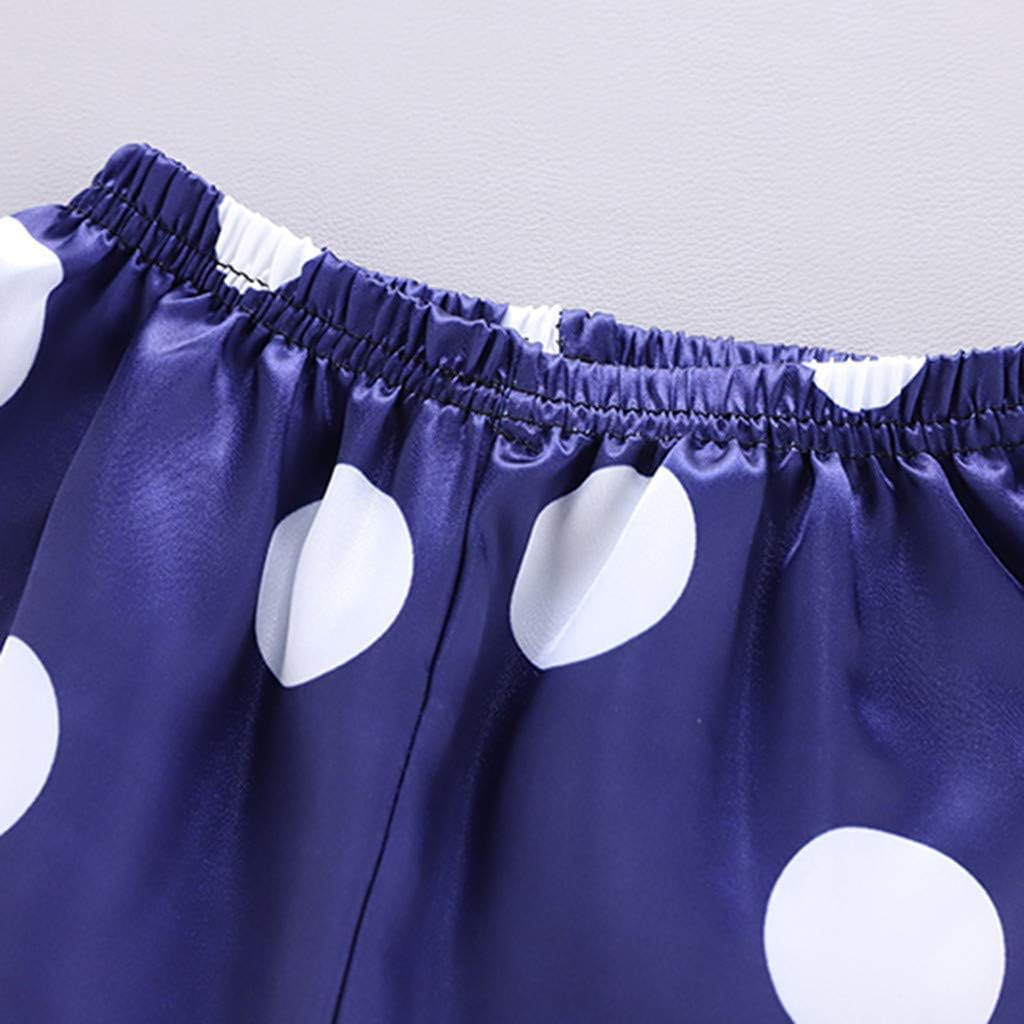 Baby Boys Girls 𝐒ilk 𝐏𝗝s 2 Piece Satin 𝐏a𝐣ama Set Polka Dot Tops and Pants Sl𝐞epwear for Toddler Cute Loung𝐞wear