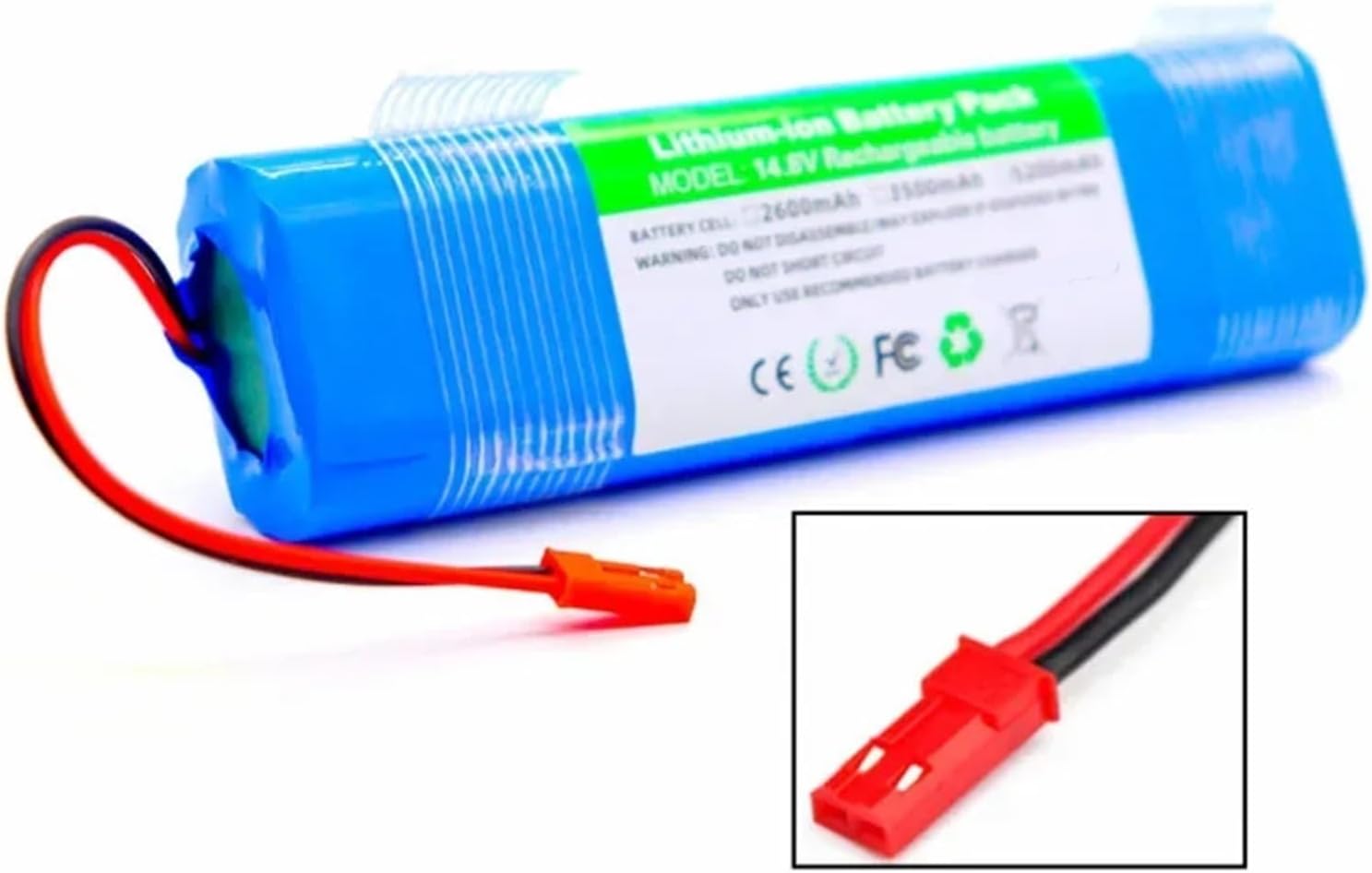 14.8V 2600mAh/3200mAh/3500mAh Replacement Battery，Compatible For Ilife，V50 V55 V8s V3s Pro V5s Pro V8s X750 Robot Vacuum Cleaner(2600MAH 1pcs)