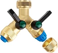 Hydrogarden 3/4 Hüvelykes Vízcsap Elosztó 2 Csatlakozóval Locsolócső Rendszerhez 1