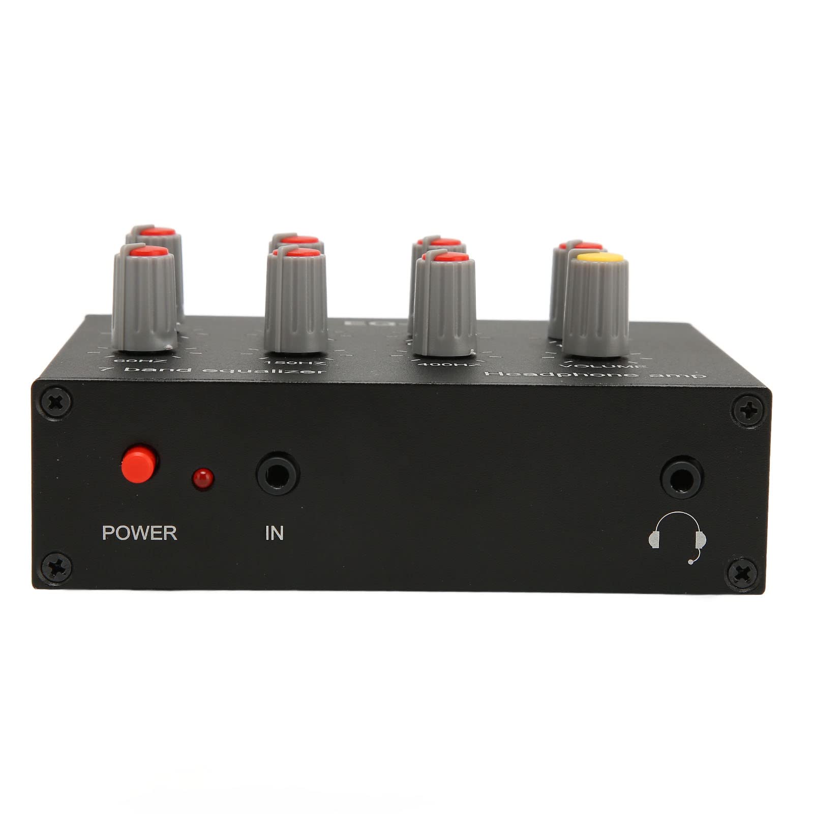 Ejoyous 7 Band Grafik Equalizer, Auto Equalizer Dual Kanal Sound Equalizer Dj-Mixer, für Aufnahmen Streaming Podcasting 3,5 mm Schnittstelle EQ Ausgang Eingang