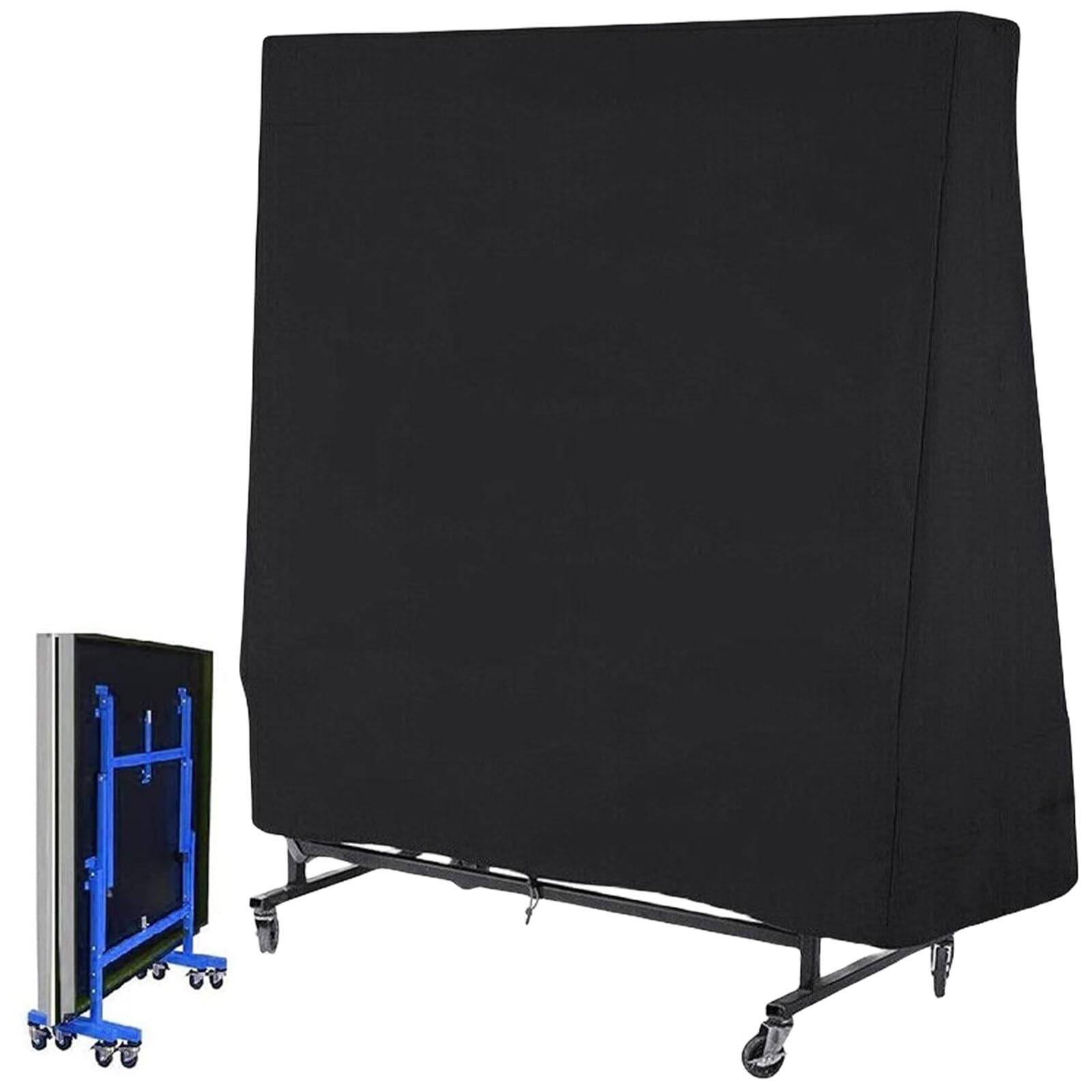 Copertura per tavolo da ping pong, impermeabile, per tavolo da ping pong, per esterni, pesanti, antistrappo, Oxford, copertura da ping pong e da umidità e sporco, per esterni e interni (165 x 70 x 185