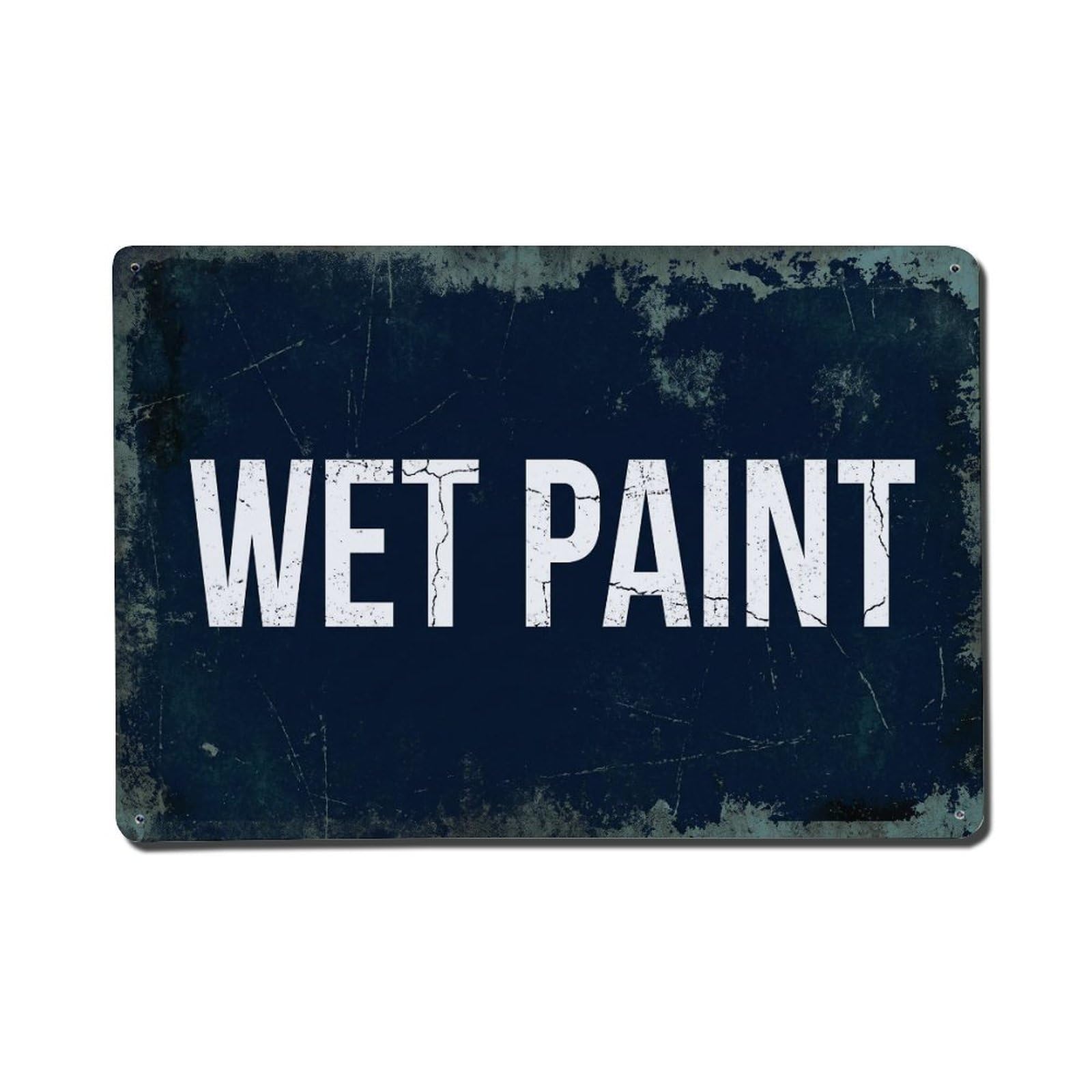Vintage Wet Paint Metal Tin Sign Plaque Wall Decor for Cafe, Club Bar, Office, Garden Metal Poster 8x12Inch