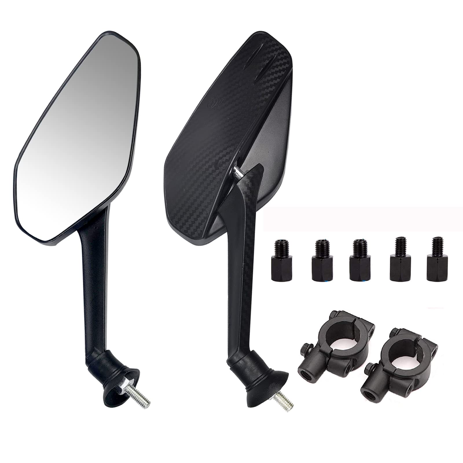 Amazon.com: Mamiko 8MM Motorcycle Mirrors Universal for 7/8