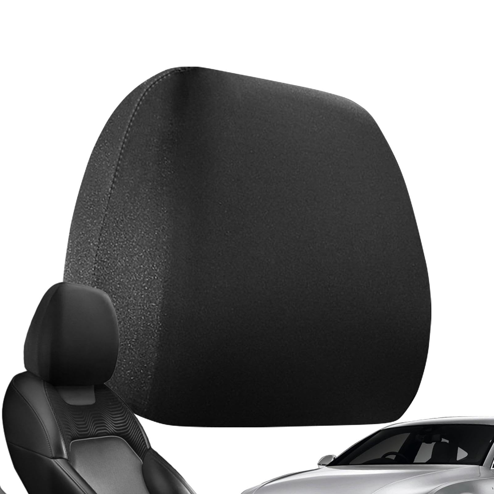 Amazon.co.jp: カーシートヘッドレストカバー、2枚ユニバーサル後部 