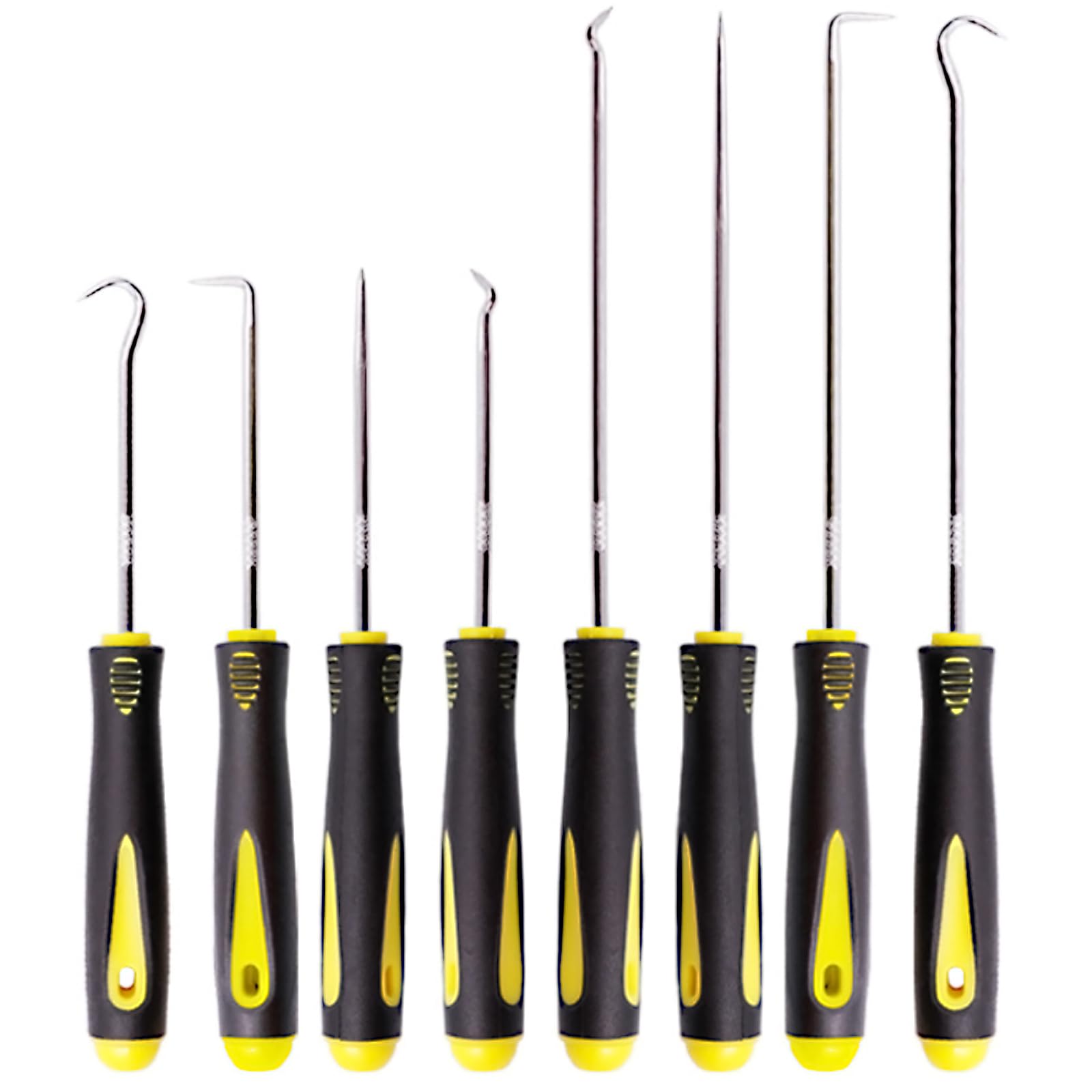 VZU 8-Piece Precision Hook and Pick Set, Extra Long Hook Tool and Lock Pick Set