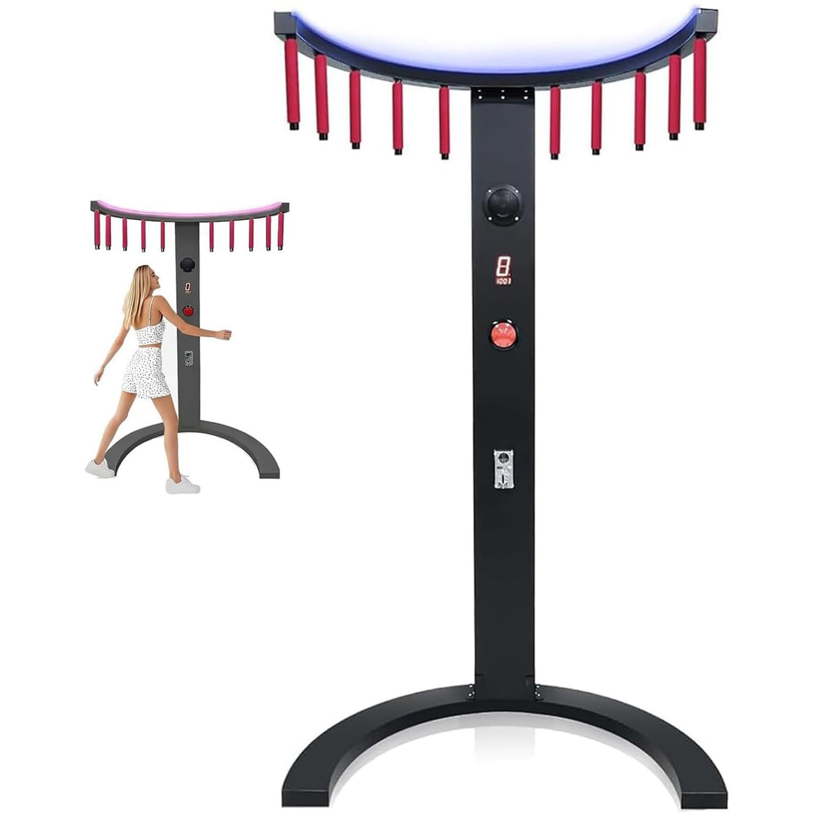 Reflex Reaction Stick Game, allenamento di coordinazione occhio-mano, velocità regolabile con display LED per conto alla rovescia e musica per feste e carnevale
