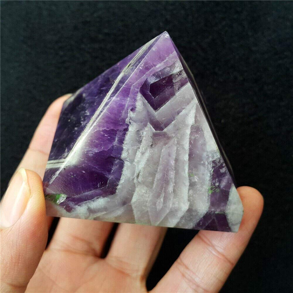 AtkitS Piramide di cristallo di quarzo ametista naturale da 5 cm