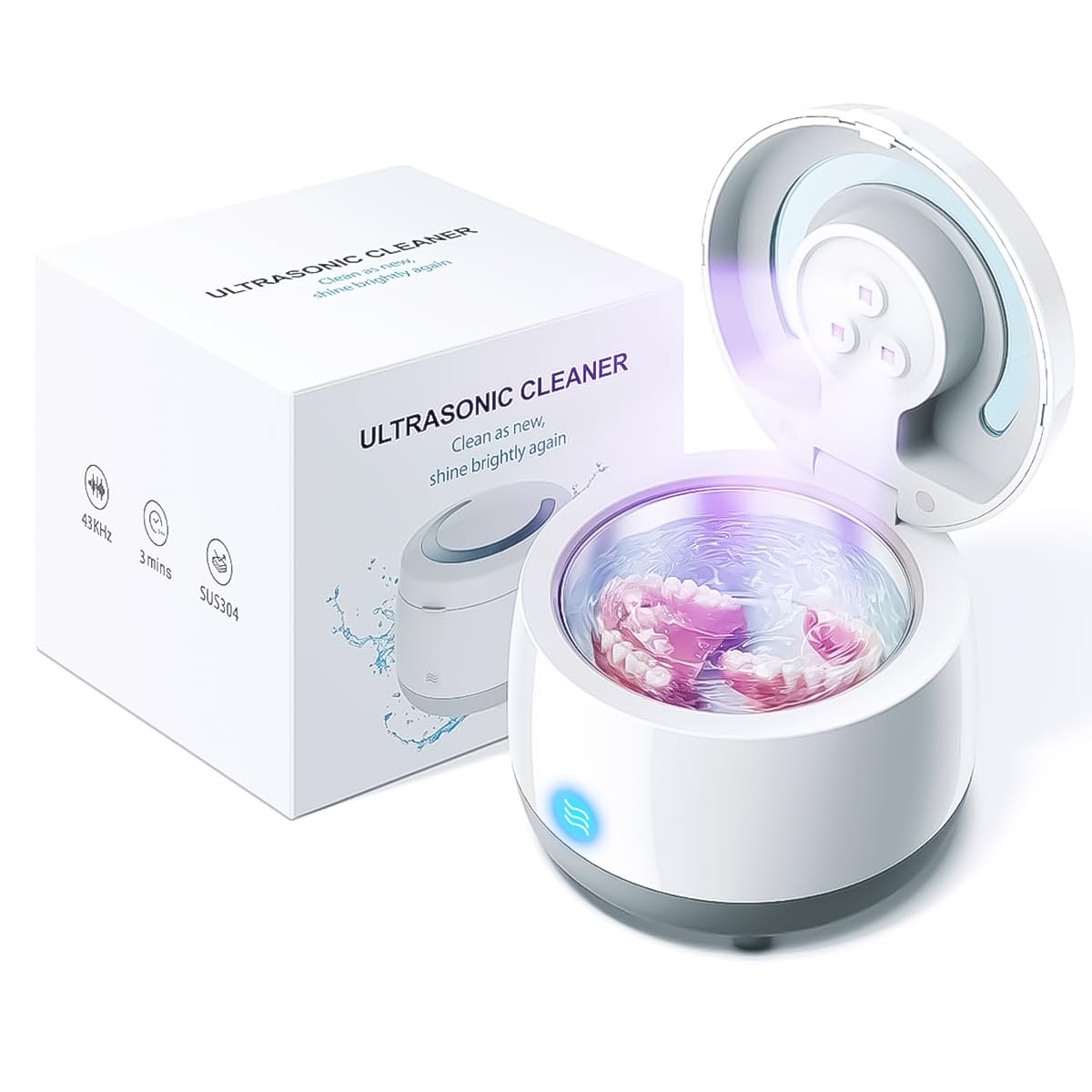 HASTHIP® Ultrasonic Retainer Cleaner Machine - Multipurpose Ultrasonic Cleaner with UV LightUltrasonic UV Cleaner for Dentures, Aligner, Mouth Guard, Whitening Trays, Toothbrush Head (B0DGXLWRBS) Amazon Price History, Amazon Price Tracker