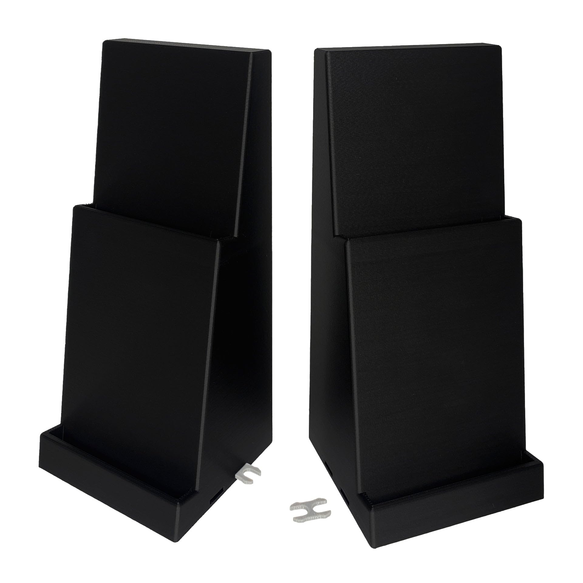 EnderToys Graded Card Display Stand (2 Pack) (2 Tier) (Black)