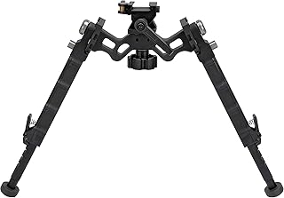 Tactical Wide Stance Rifle Bipod Pan & Cant with Quick Detach Fits Picatinny - bravovski