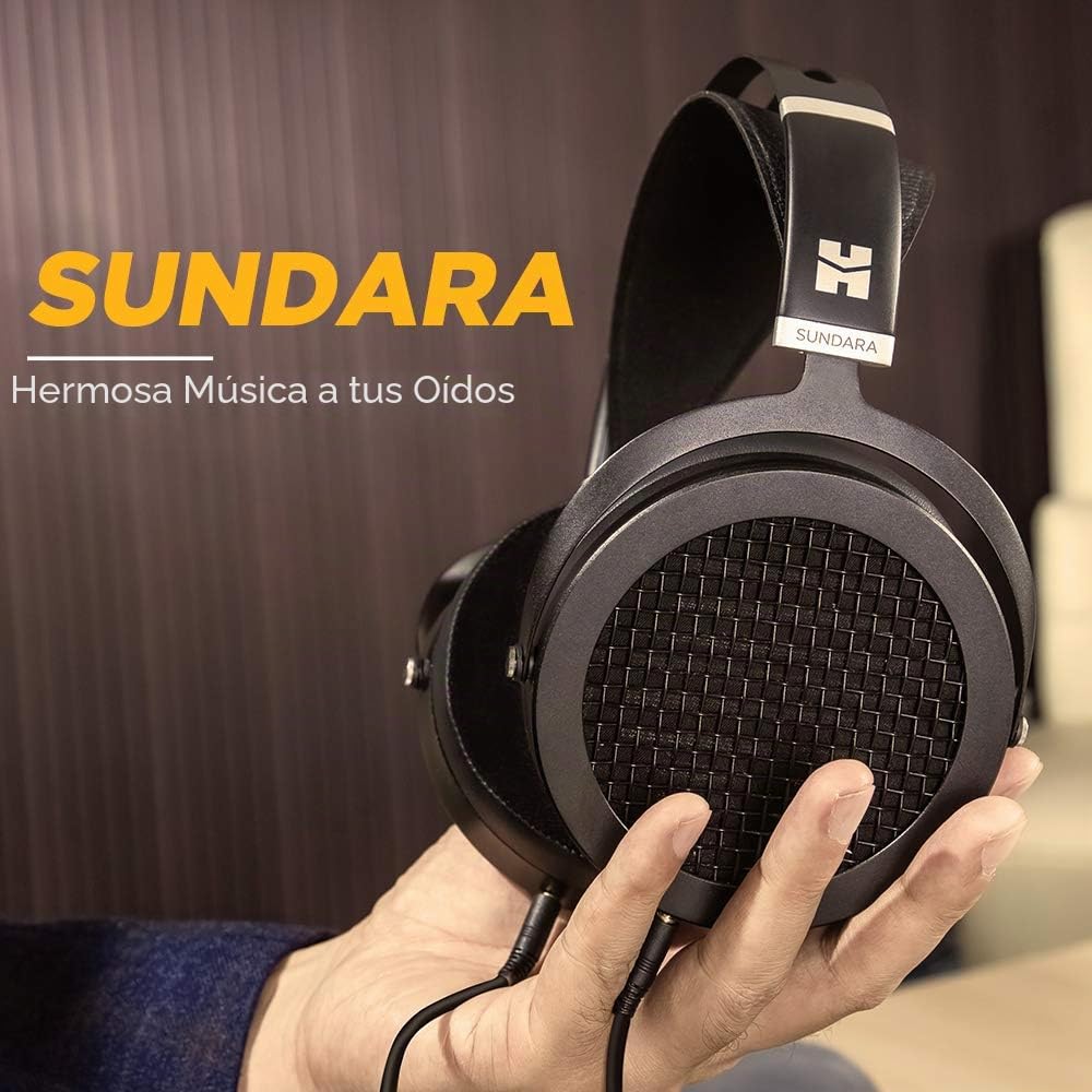 HIFIMAN Sundara Auriculares de Diadema magnéticos planares con diseño de Alta fidelidad Fácil de Alimentar Adecuado para iPhone/Android Cómodo Arco de Auriculares Abiertos Cable fácil de reemplazar -