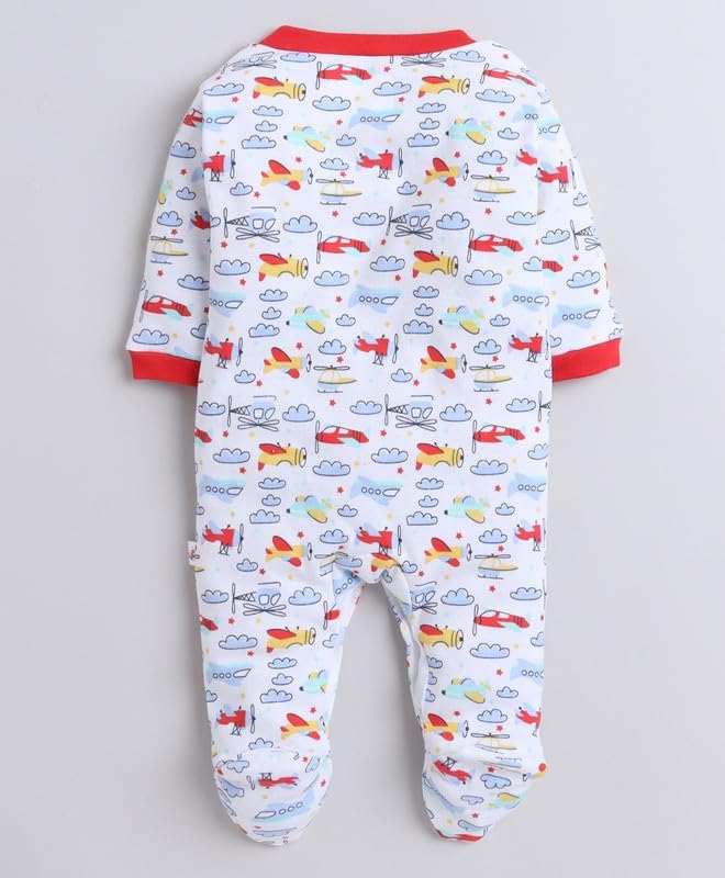 Image of 100% Cotton Rompers for New Born Baby Sleepsuits Jumpsuit Night Suits for Baby Boys & Girls |Onesies| Infant Clothes Pack Of 3