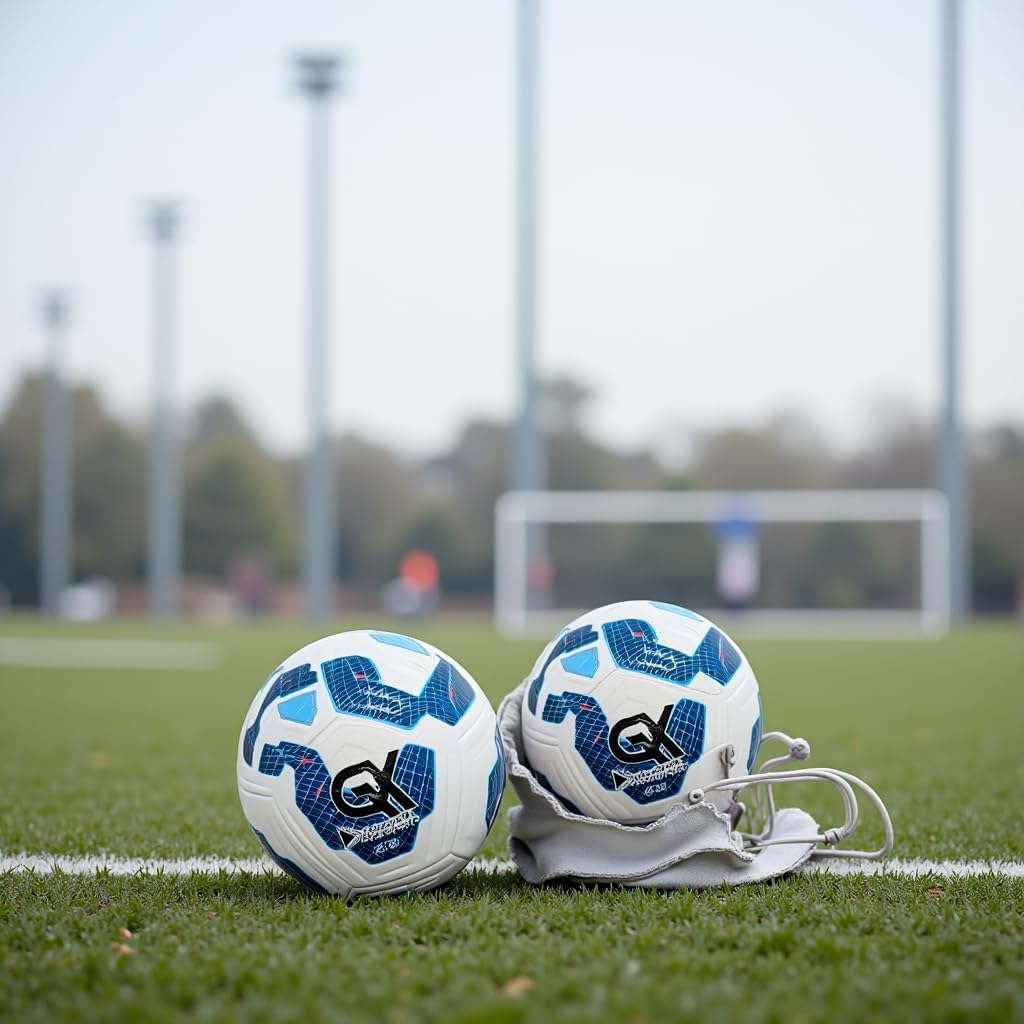 GX Soccer Academy Tour+ Professional Soccer Ball, Size 5, Green and White Competition Ball - Image 3