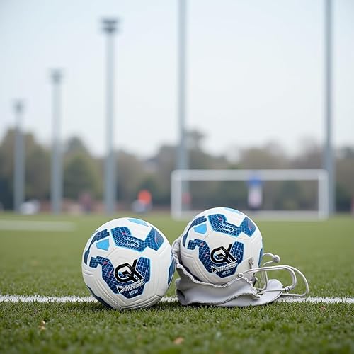 Miniatura 3 de GX Soccer Academy Tour+ Professional Soccer Ball, Size 5, Green and White Competition Ball